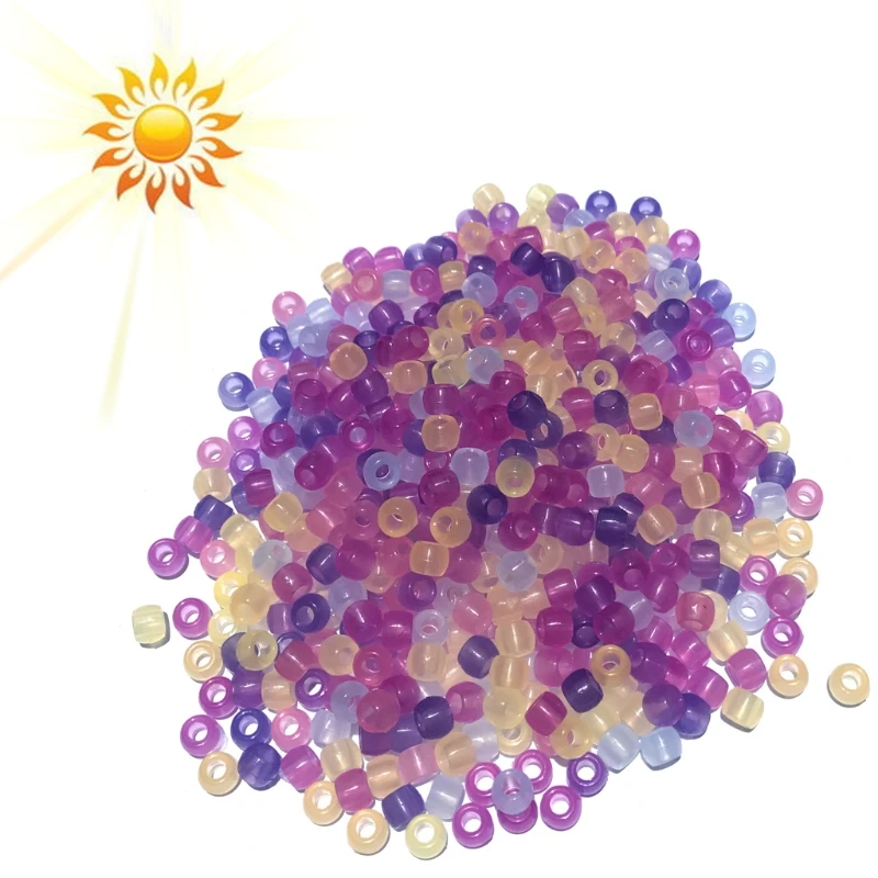 

JAVRICK 2017 Fashion Design 550 Pcs / Bag UV Clear Discolor Beads Color-changing Pearl In the Sun For Jewelry/Craft Making