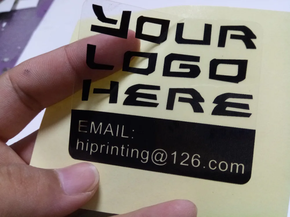 

Custom logo adhesive sticker printing & printed sticker in roll