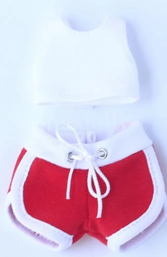 1pcs vest 1pcs short Спортивная безрукавка для куклы ручной работы, пальто, одежда для средних кукол Blyth, Holala, Ixdoll, 1/8 BJD, 1/6 BJD, Blyth, аксессуары для кукол - Цвет: 1pcs vest 1pcs short