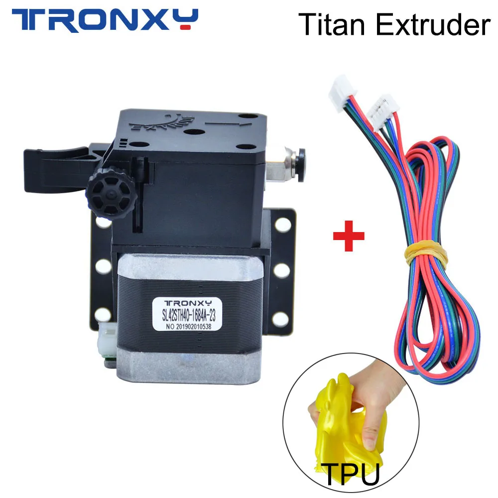 

Tronxy Titan Extruder for desktop FDM 3D printer reprap E3D V6 J-head bowden 1.75mm Filament Feeder Bracket 3D Printer Parts TPU