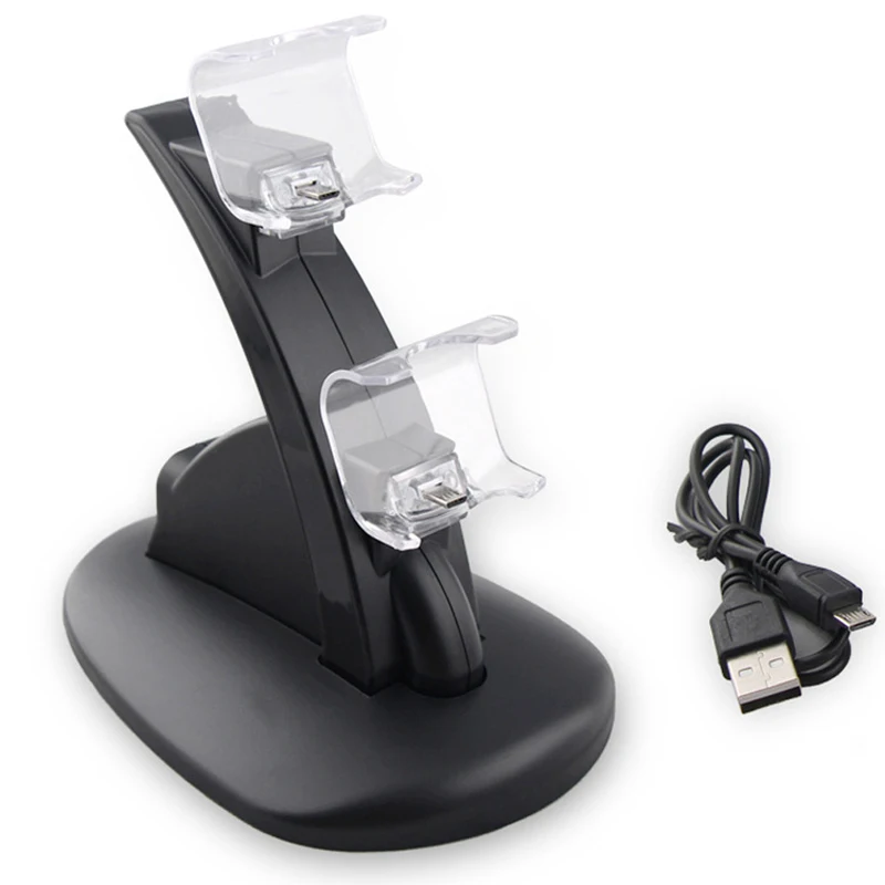 Контроллер Зарядное устройство с двумя портами USB Подставка для зарядки опора для Playstation 4 PS4/PS4 Pro/PS4 тонкий геймпад Replenisher