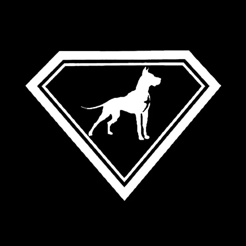 19*14.6CM Great Dane Super Dog Car Stickers Decals Classic Styling Decoration Accessories car styling C6-1387 | Автомобили и