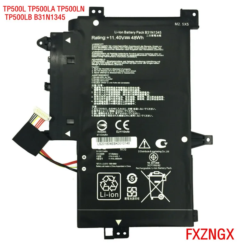 Аккумулятор B31N1345 11 4 в 48 Вт/ч для ноутбука ASUS TP500 TP500LA TP500LN TP500LB 0B200 00990100|Комплекты