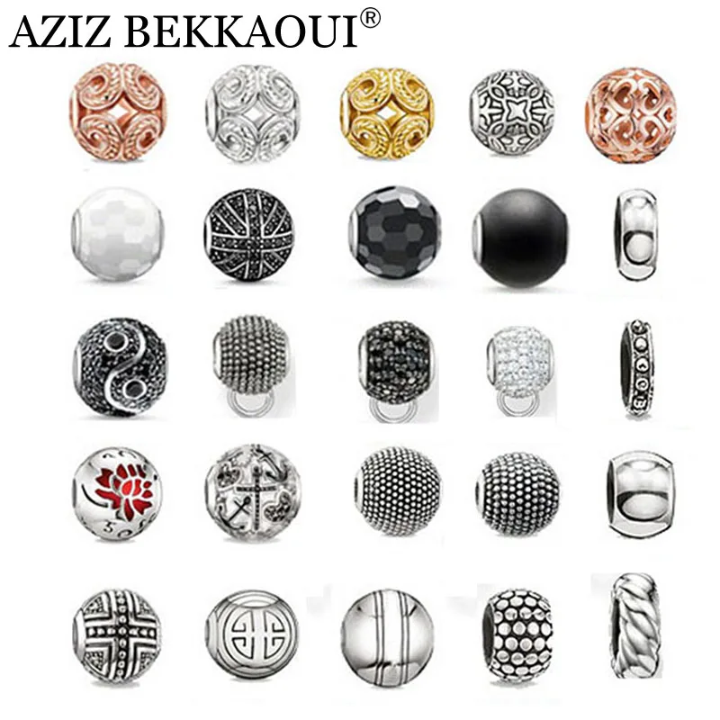 Цена продажи! Европейский стиль большие отверстия Свободные бусины подходят для