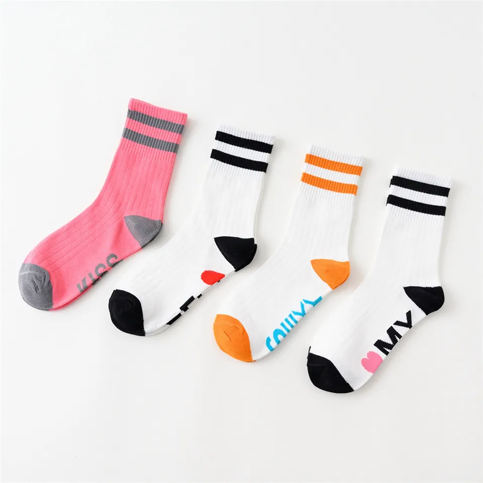 Новинка 2021 модные женские носки в стиле Харадзюку хип хоп забавные полоску с