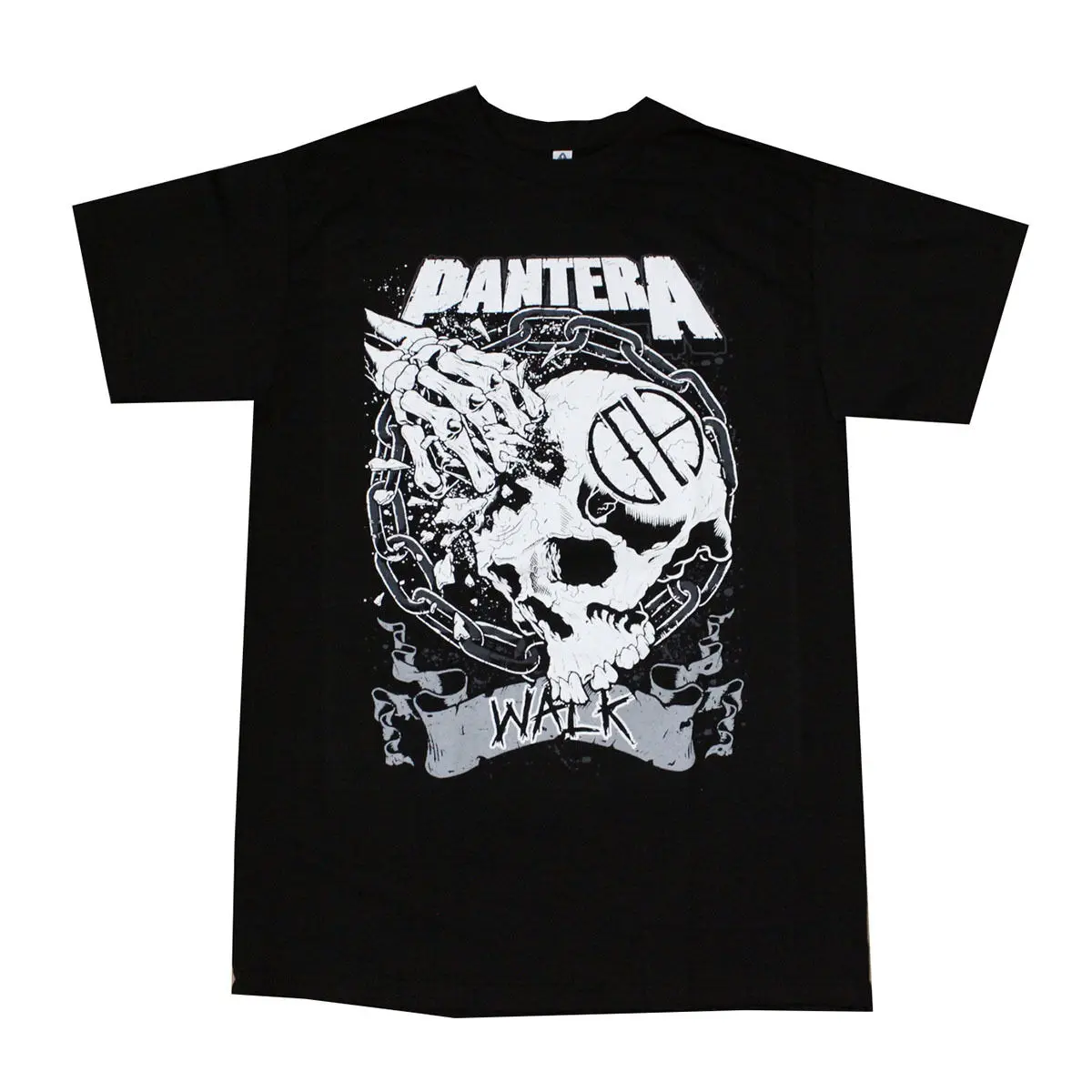 PANTERA WALK Мужская футболка Черная с принтом Топ для мальчиков хлопковая Футболка