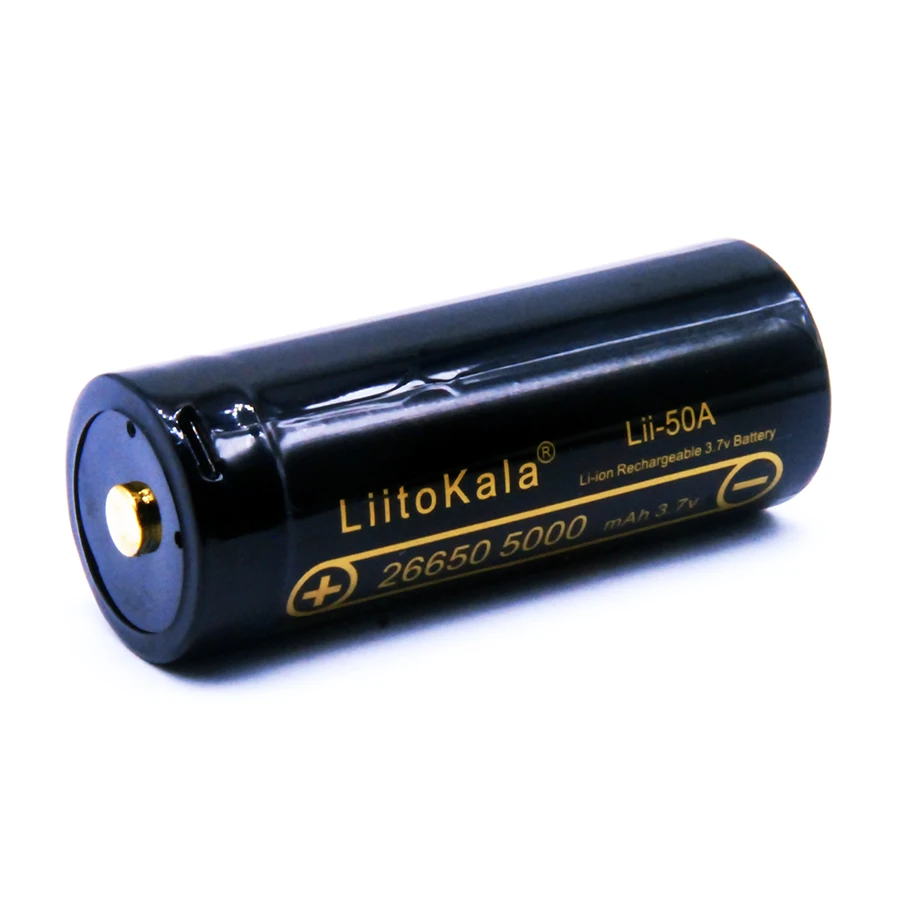 3 шт. LiitoKala lii 50A USB 26650 5000 мАч литиевая батарея 7 в для flashligh с Светодиодный индикатор