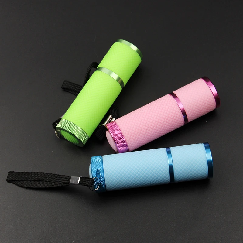 3 Colors UV Flashlight 9 Led Ultra Violet Torch Light Lamp For Epoxy UV Resin Cure Adhesive Glue Jewelry Equipments Tool