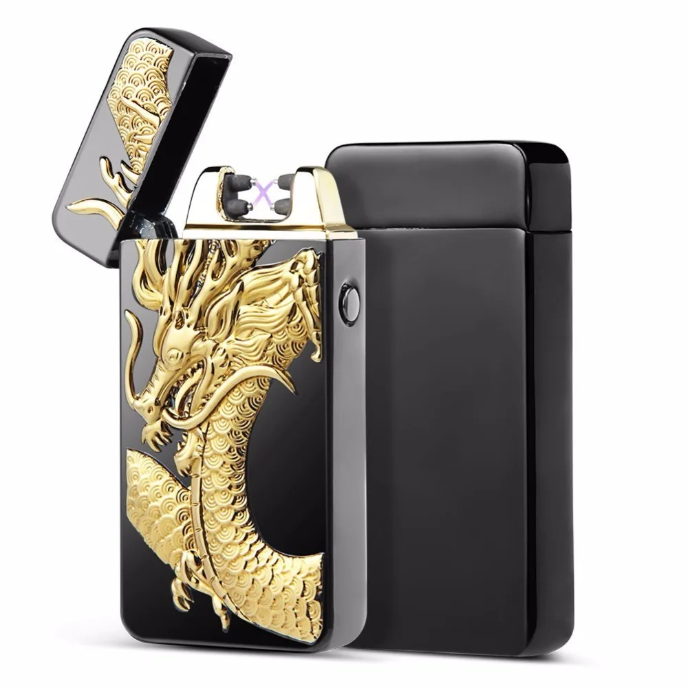 Импульсная дуговая Зажигалка USB перезаряжаемая Креативный дизайн электрическая