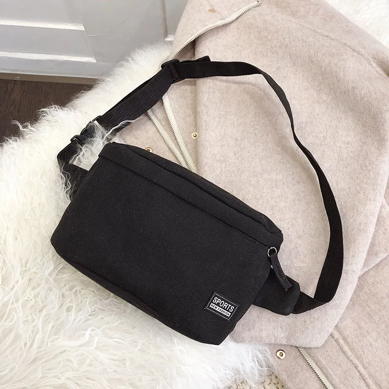 black Черно-белая поясная сумка в сетку Bananka Fanny Pack диагональная поясная сумка удобная поясная Сумка внешняя простота женские нагрудные сумки - Цвет: black