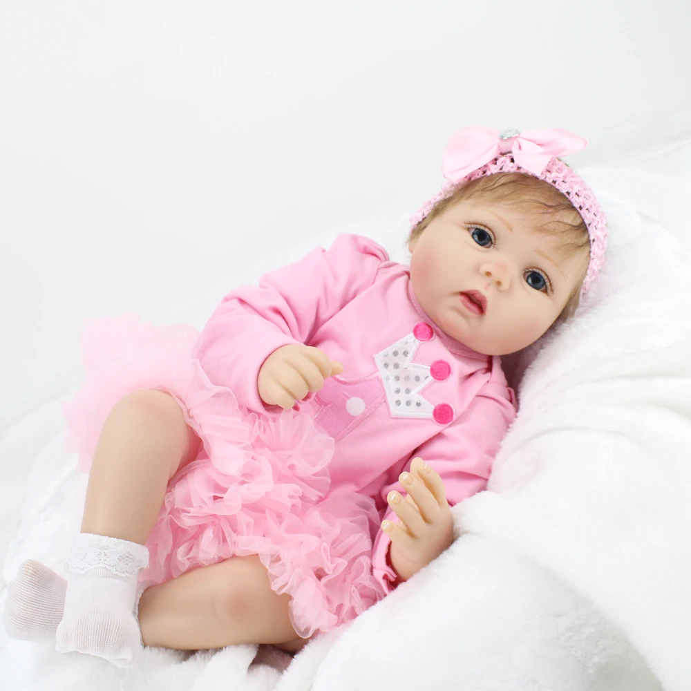 NPKDOLL 55 см силиконовая кукла для новорожденных маленьких девочек уличные игрушки