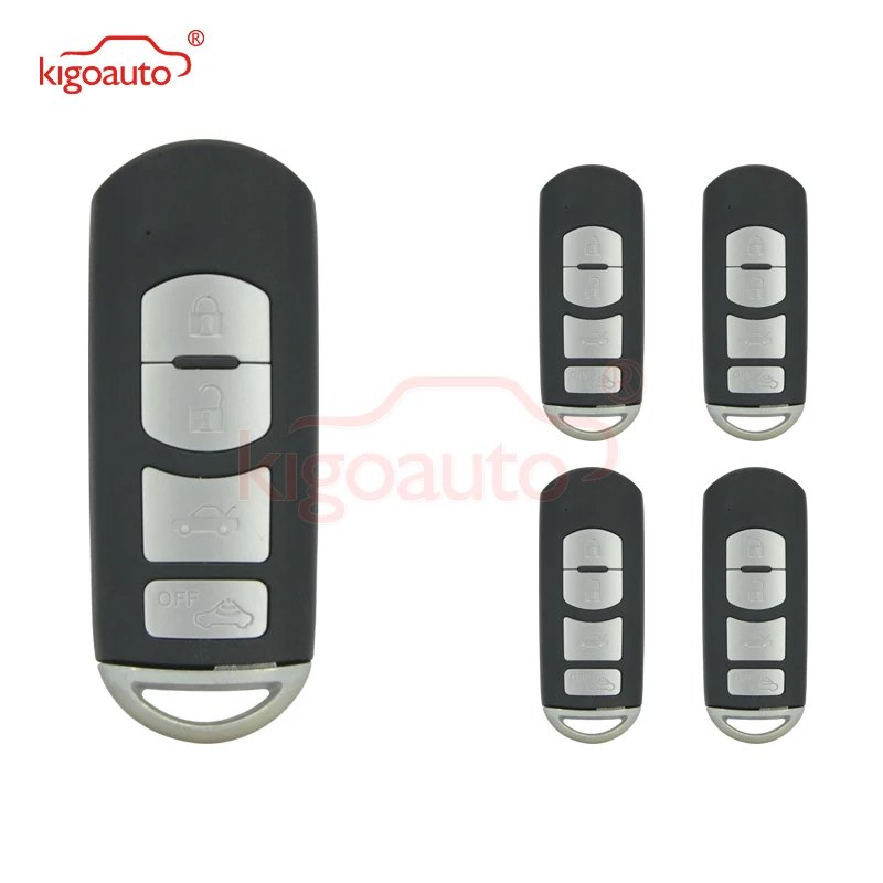 Kigoauto 5 шт. для Mazda CX 3 6 Чехол ключа 2009 2010 2011 2012 2013 автомобильного 4 кнопки с