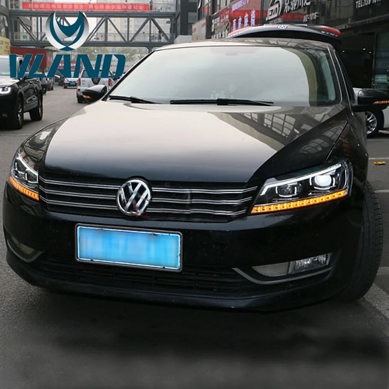 VLAND Заводская Автомобильная головная лампа для Passat B7 2012 2013 2014 2015 светодиодная