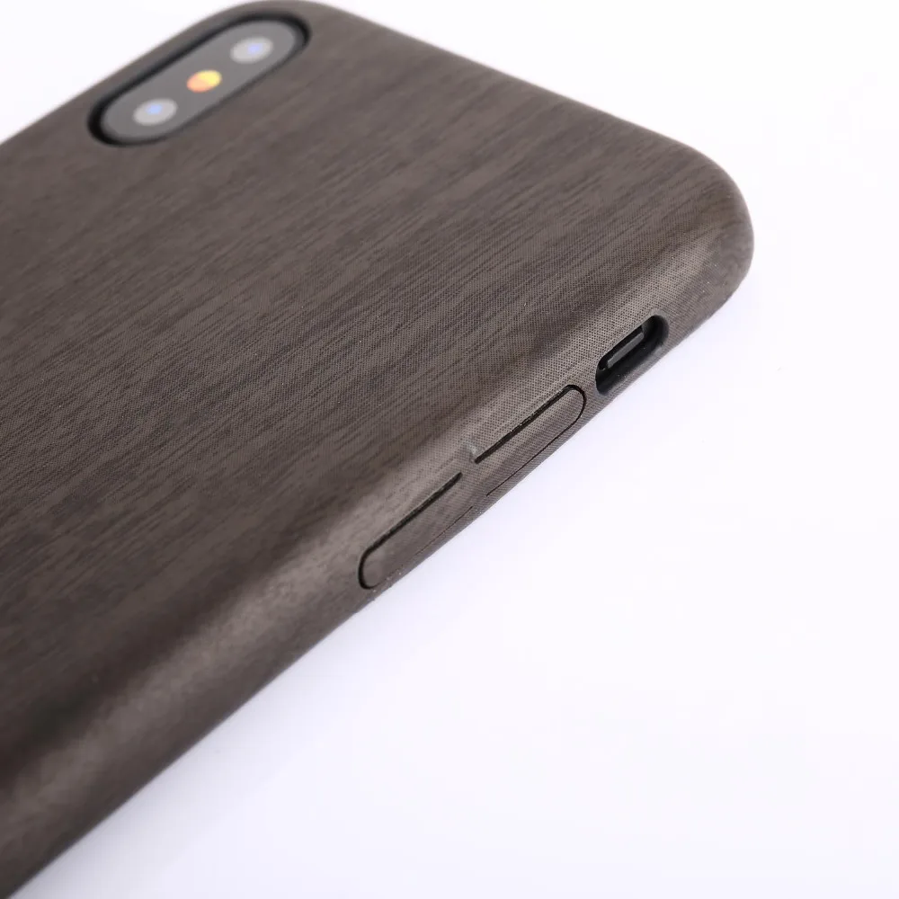 Новый Стильный чехол из искусственной кожи с текстурой дерева для iphone Xs max Xr 7 8 plus