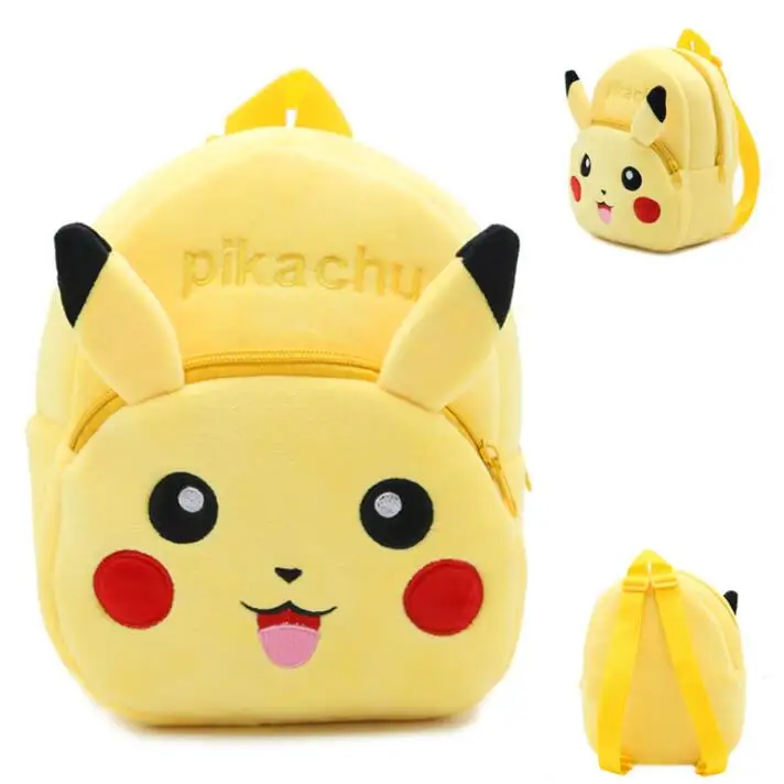 pikachu Детский плюшевый рюкзак с изображением Минни Маус, мини-рюкзак с Пикачу, школьная сумка супергероя, детские подарки для детского сада, для мальчиков и девочек, детская Студенческая сумка, игрушка - Цвет: pikachu