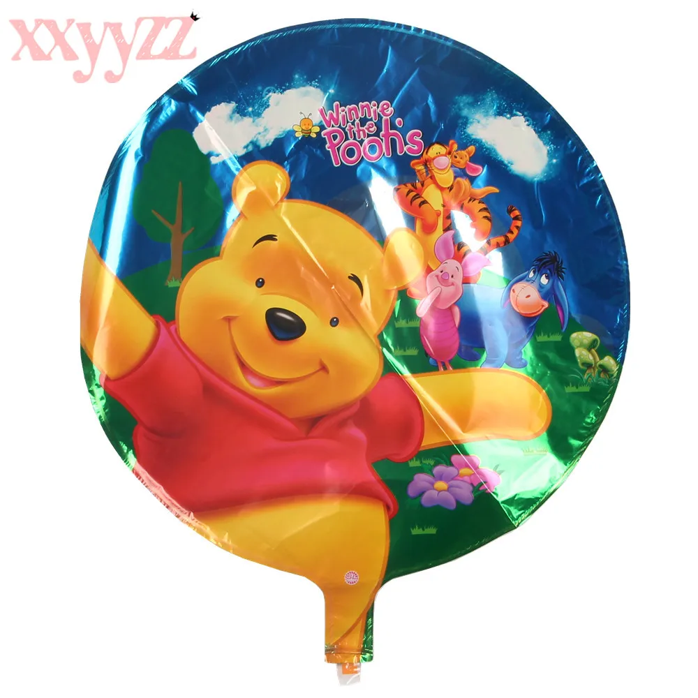 XXYYZZ 10 шт./лот 18 дюймов мультфильм Винни Медведь Фольга воздушный шар День