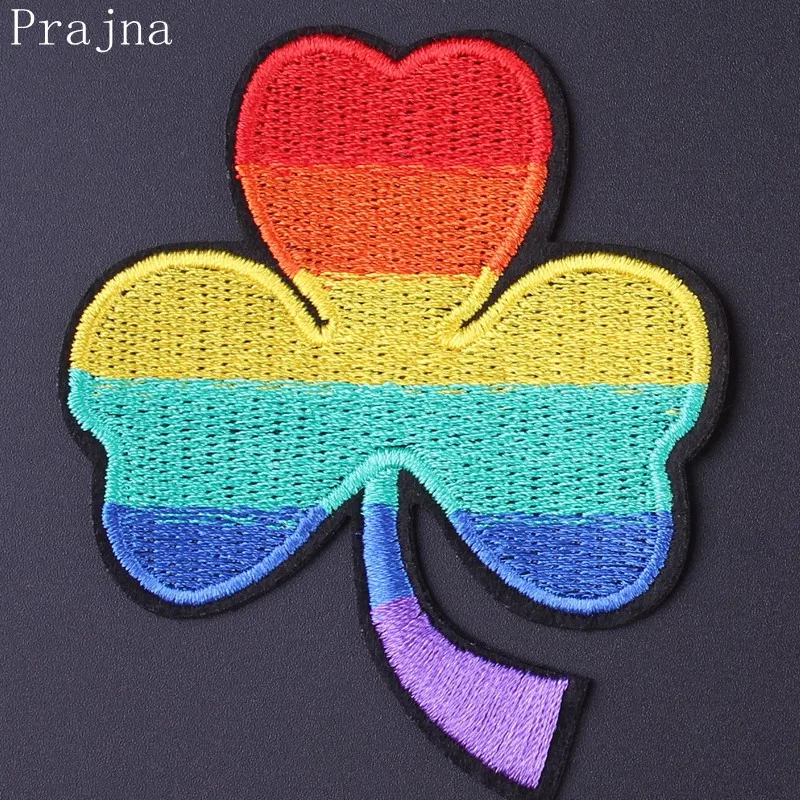 Prajna флаг Прайд гей патч, вышитые патчи для одежды железные нашивки на одежду радуга патч значок стикер DIY полосы