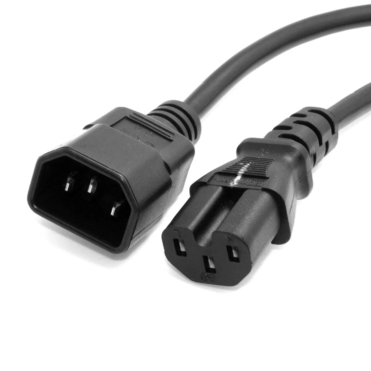 

IEC 320 C14 Male to C15 Female Power Extension Cable for Kettle Plug 100cm