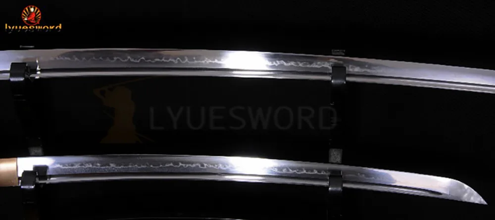 Lyuesword наивысшего качества пластинчатое лезвие обкладка глиной T10 стали японских