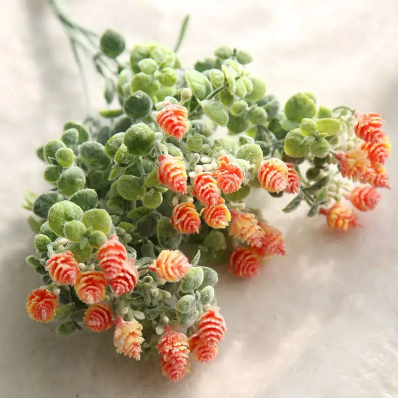 Разноцветная искусственная матовая полевая трава цветок Буш оптовая продажа