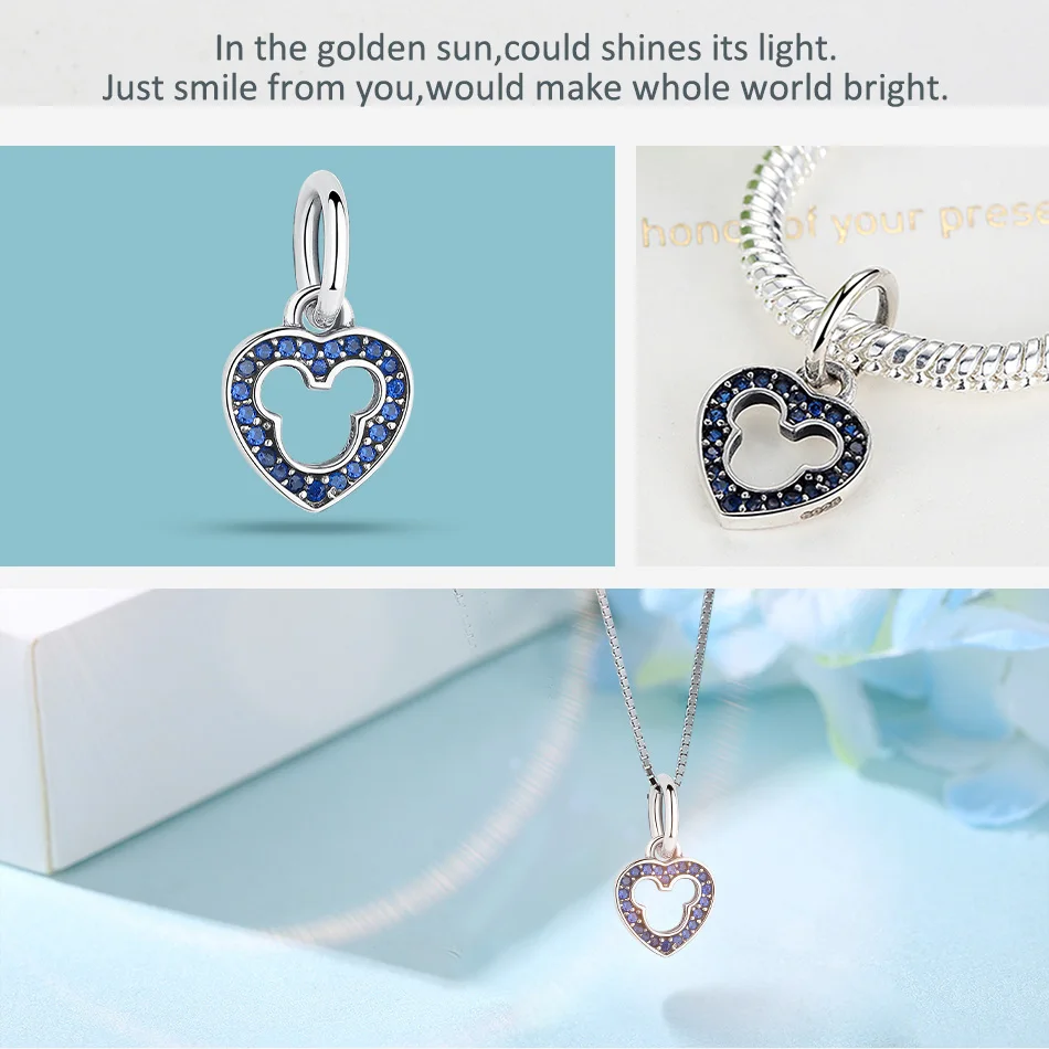 Шарм-бусина из серебра 2019 пробы с голубым кристаллом | Украшения и аксессуары