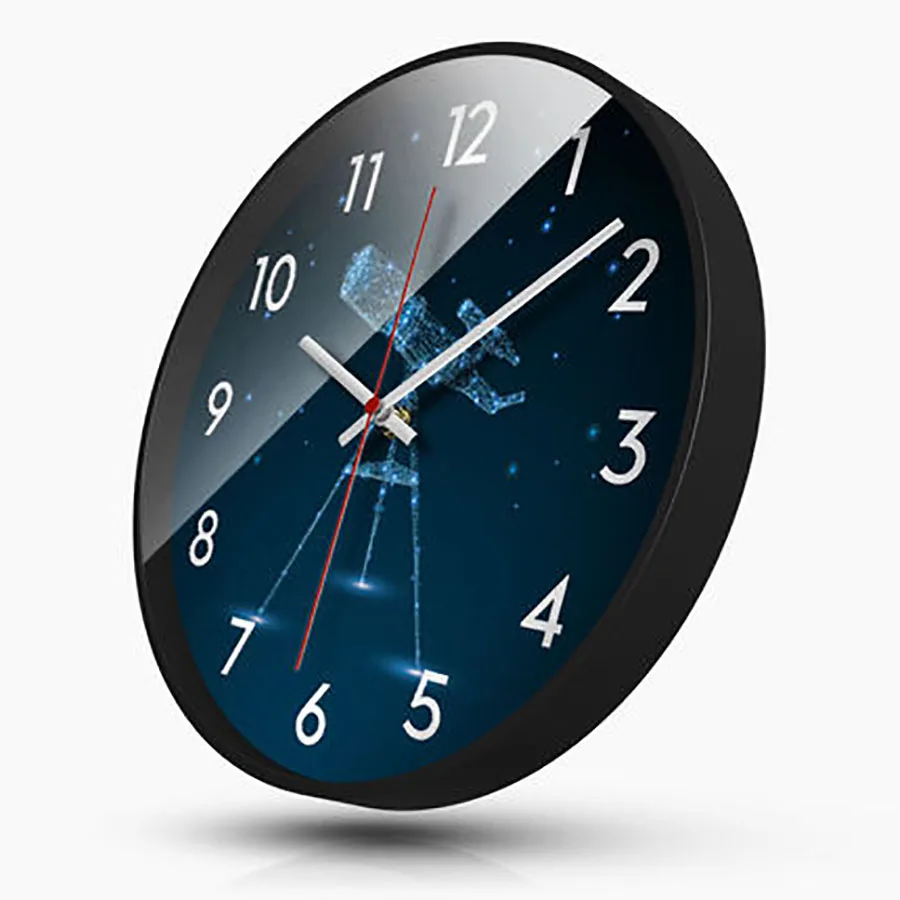 Современные дизайнерские настенные часы в стиле ретро цифровые бесшумные