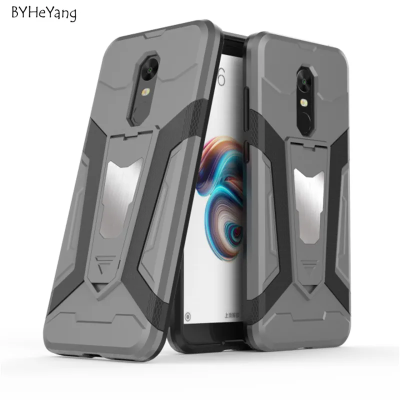 BYHeYang for Xiaomi Redmi 5 Plus Case Cover Car Magnetic Phone Holder Anti-knock Armor |