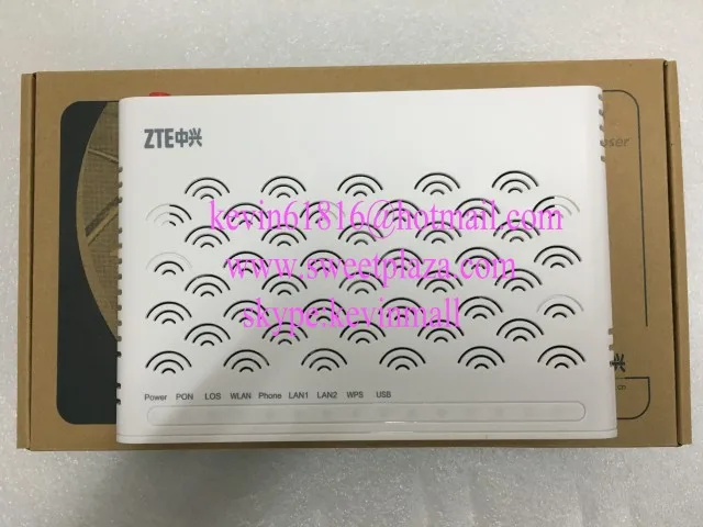 ZTE GPON ОНУ zxhn f612w с 2 портами Ethernet + 1 Голосовой порт WiFi маршрутизатор sip или h.248