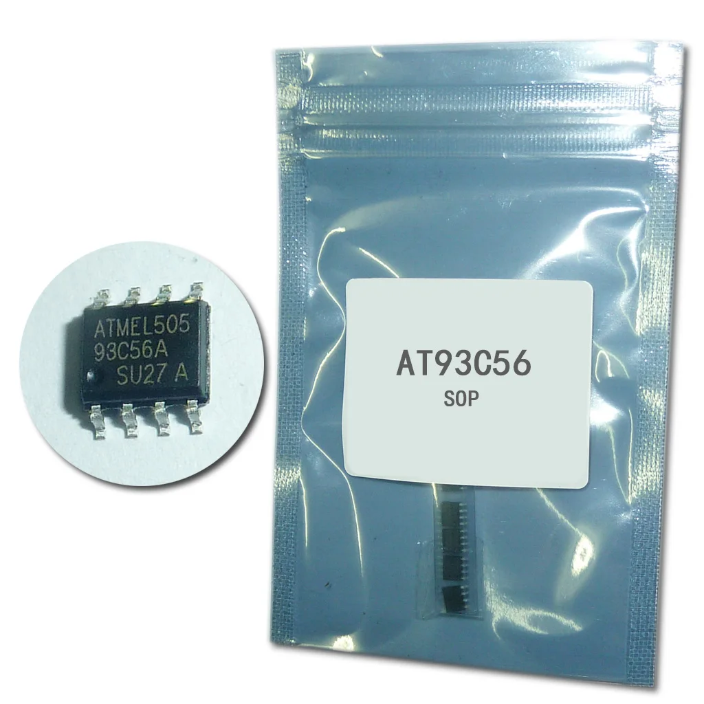 10 шт./лот AT93C56 93C56 SOP8 EEPROM (256x8)/(128x16) 2K новый оригинальный|eeprom 93c56| |