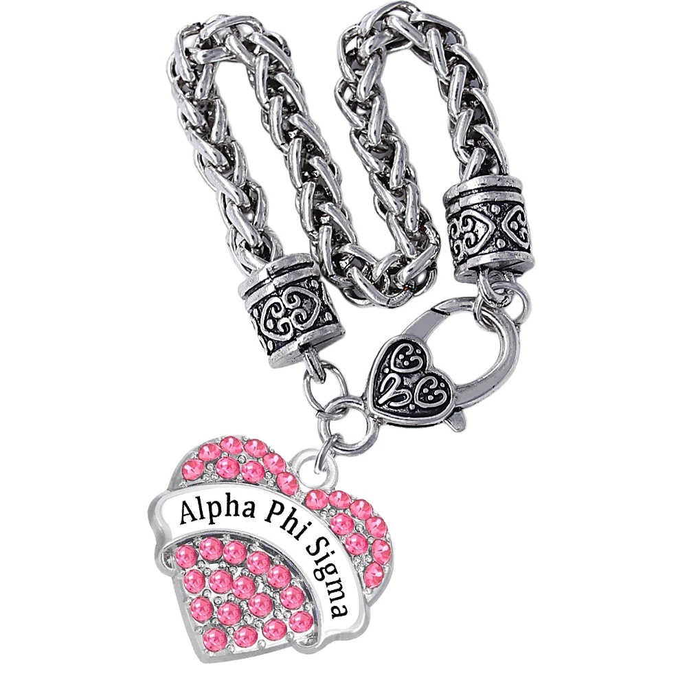Новые продукты греческое общество Alpha Phi Sigma ювелирные изделия для братьев Стразы