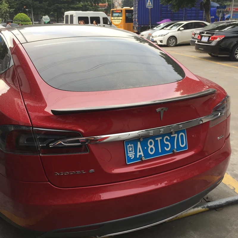 Спойлер на задний багажник крыло для Tesla Model S Sedan 60 70 75 85 90 D P85D P90D P100D 2012-2017 матовый