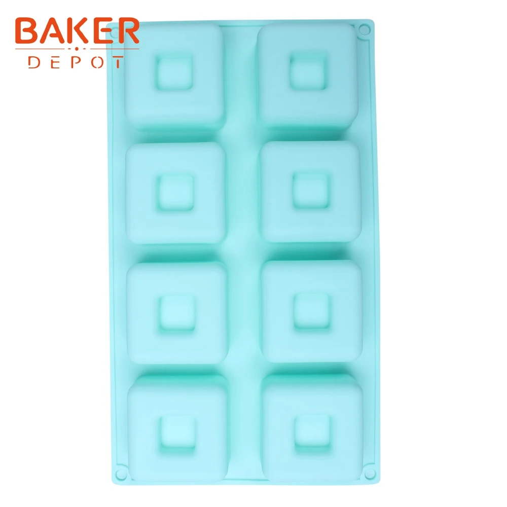BAKER DEPOT силиконовая форма для выпечки, формочка квадратной формы форма для льда и мыла Пудинг Желе хлеб бисквит форма для выпечки кондитерские изделия десерт инструменты