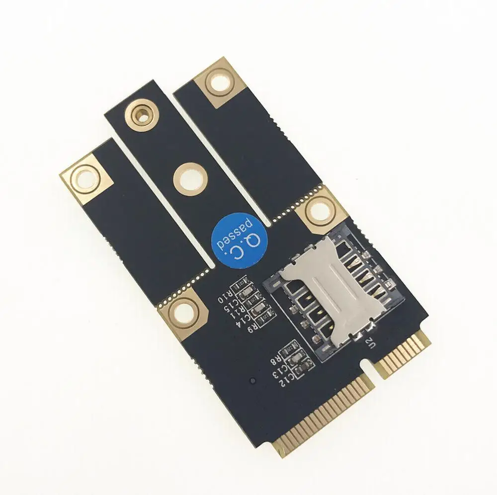 with sim card slot M.2 NGFF B Ключ к Mini PCI-E PCIE конвертер адаптер карты комплект с sim-карты слот Поддержка 3g 4G LTE сетевой адаптер модуль для ПК - Цвет: with sim card slot