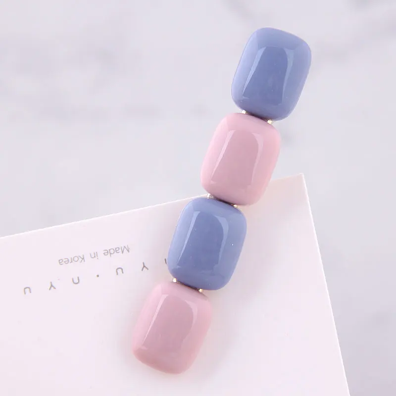 Women Girls hijab pins Side Hair Clip Candy Color Acrylic stone Pins Colored Jewelry | Украшения и аксессуары