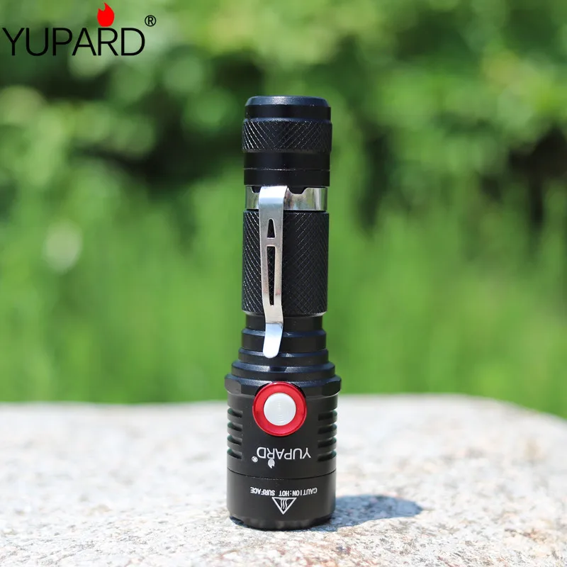 Фонарик yupard с плавным затемнением светодиодный фонарь XM L2 T6 usb зарядкой для