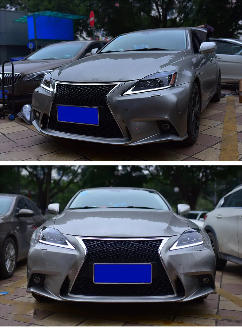 DY_L Стайлинг для Lexus IS фара в сборе фара 2006-2012 ДХО, светодиодная фара дневного света поворотник поворота
