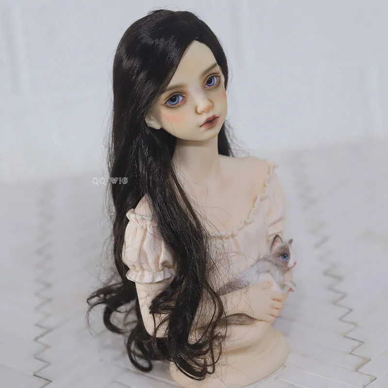 Бесплатная доставка 1/4 парик для шарнирной куклы длинный волнистый | Игрушки и