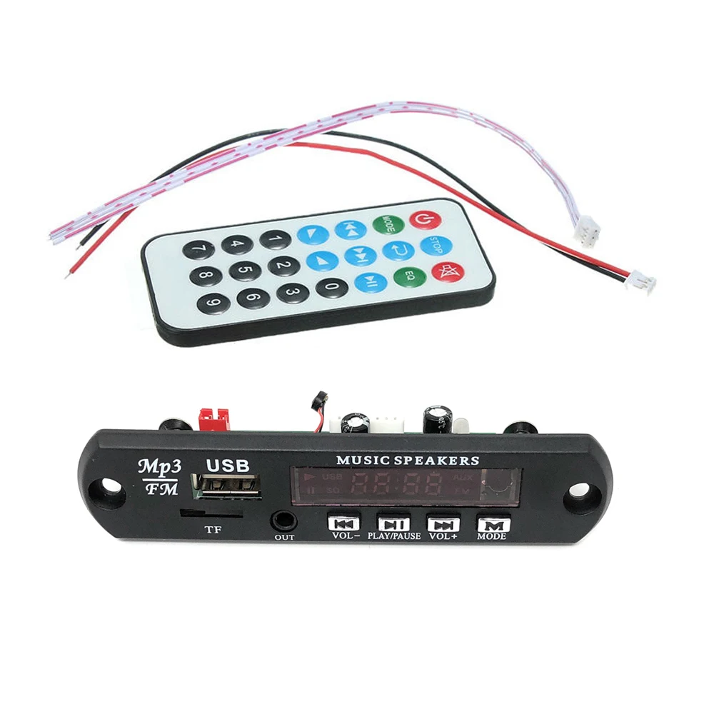DC 5 В/9 12 В Универсальный автомобильный Грузовик аудио беспроводной USB FM TF SD MP3 WMA APE