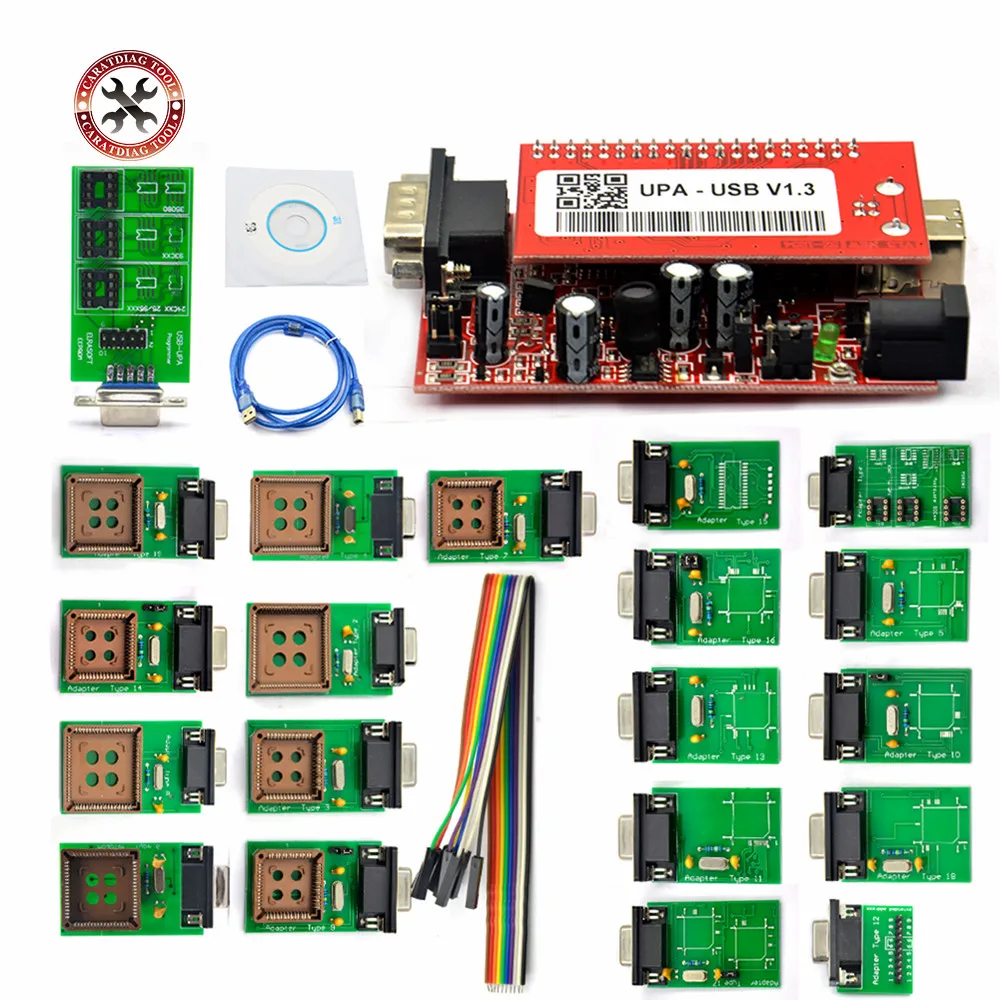 2021 Новое поступление UPA USB серийный программер полный набор V1.3 Популярные Eeprom