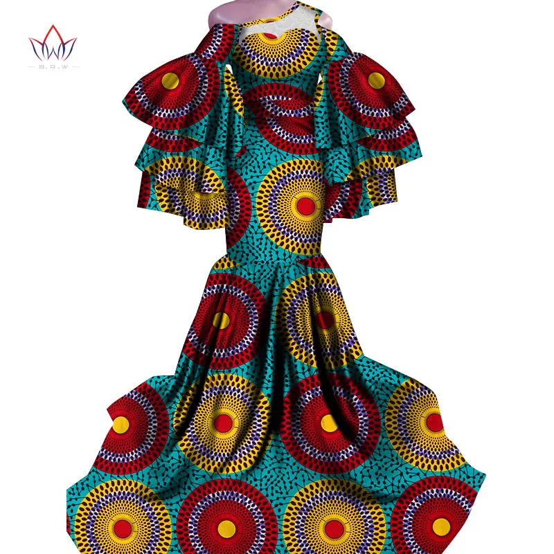 Платье Горячая Vestidos Дашики женское платье хлопок Принт традиционная африканская одежда рыбий хвост и земля одежда для женщин WY4336