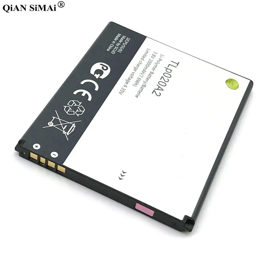 Новый высококачественный аккумулятор TLp020A2 2000 мАч для Alcatel one Touch Pop Star LTE A845L / POP S3