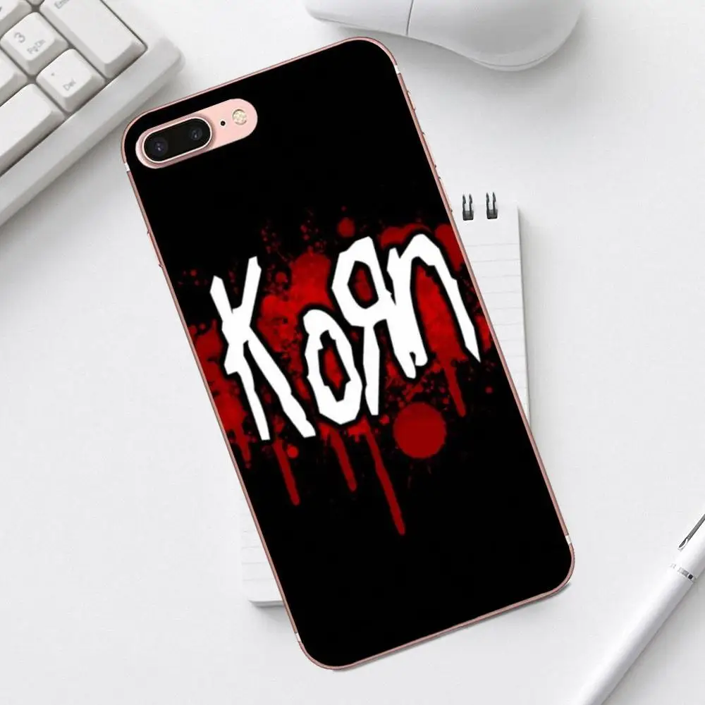 Qdowpz мобильный телефон с принтом в виде ракушки Korn логотип для iPhone 4 4S 5 5C SE 6 6S 7 8 Plus X