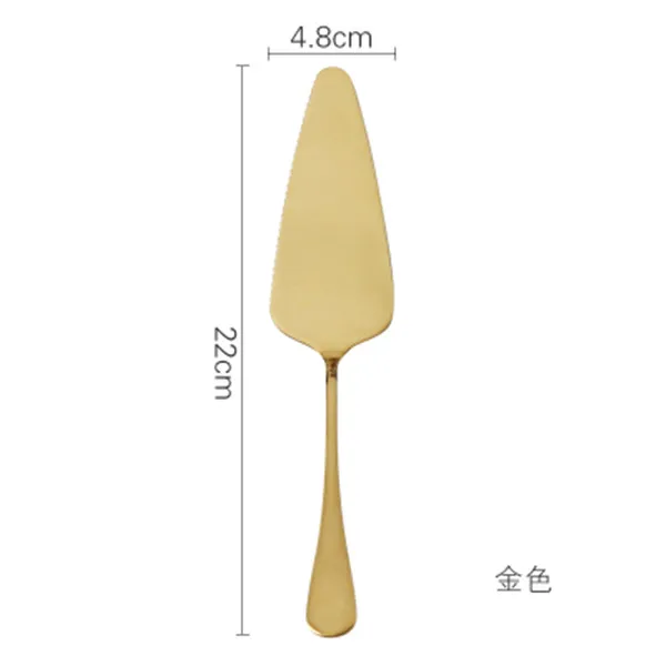 gold Нержавеющая сталь Торт Пицца десертная лопатка масло сыр нож торт лопатка инструмент для выпечки лопатки для теста кухонные столовые приборы формы для выпечки - Цвет: gold