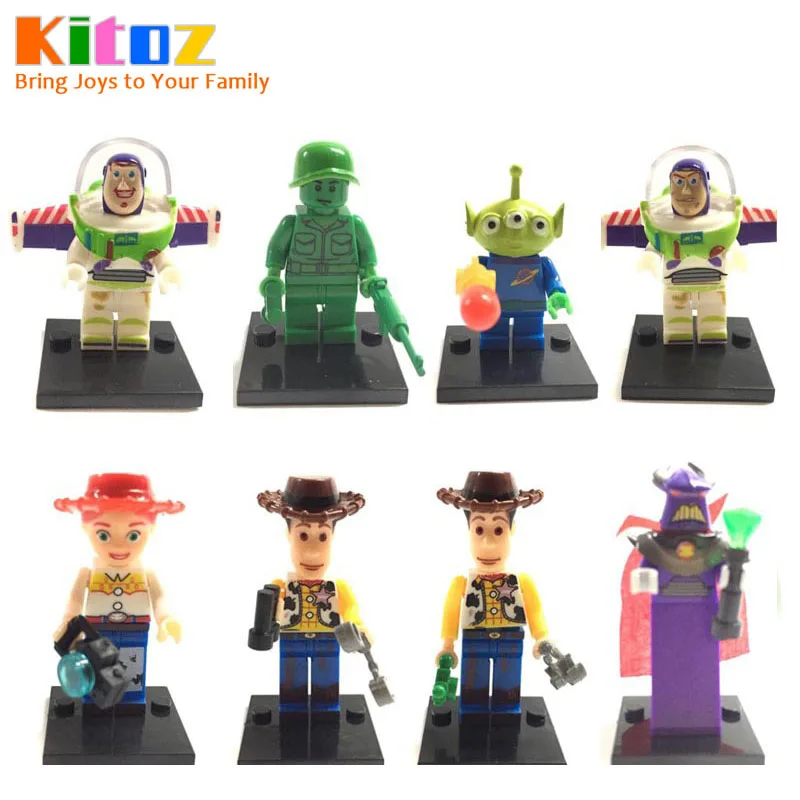 Игрушка конструктор kitooz Buzz Lightyear Mr. pomato Head Rex Hamm строительные блоки кирпичные