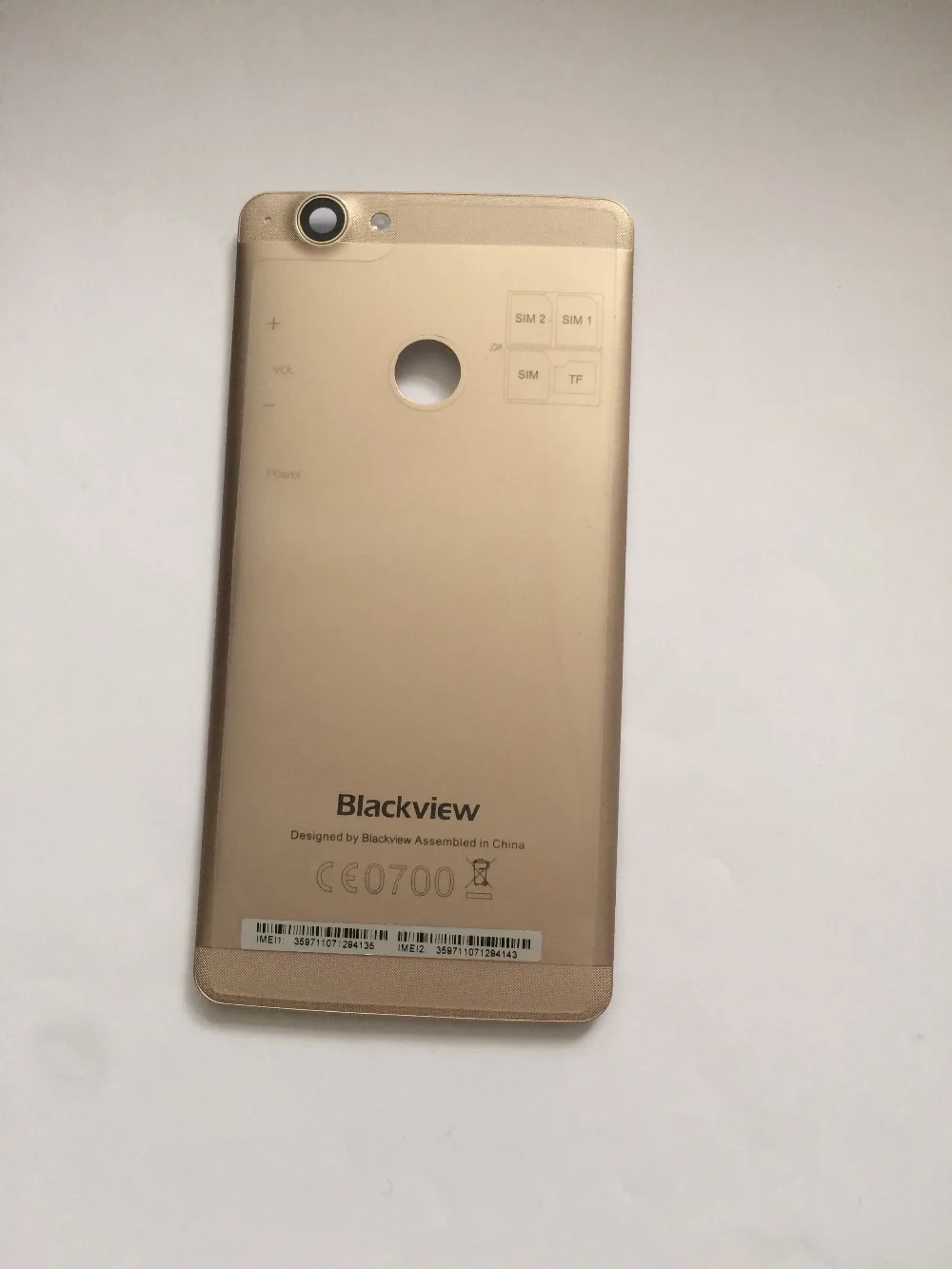 Задняя крышка аккумулятора б/у + стеклянный объектив камеры для Blackview R7 MTK6755 Octa Core 5