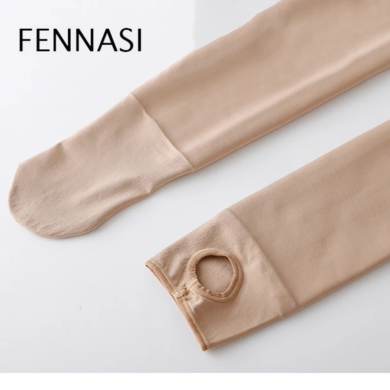 FENNASI Autumn Winter Women's Tights Sexy Pantyhose High Elasticity Stirrup Warm For Women Slim Nylons Lady Black | Женская одежда