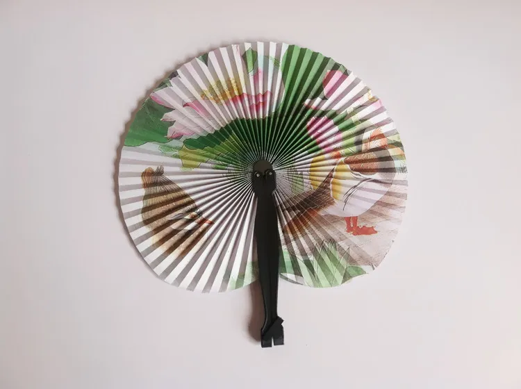 

Chinese Watercolor painting Folding Hand Paper Fans for Event Party Supplies Wedding Home Decoration Crafts Girl Dancing Fan