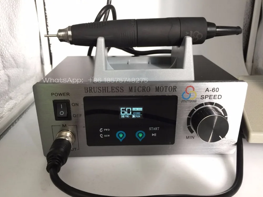 

60,000 rpm dental brushless micromotor with touch function for dental jewelry polishing machine