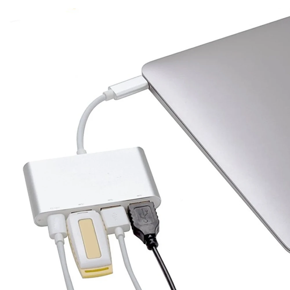 VONETS 4 в 1 несколько Тип C USB 3 0 USB2.0 Порты и разъёмы зарядки преобразователь