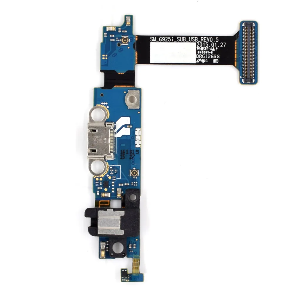 

Запасная часть для мобильного телефона Samsung Galaxy S6 edge G925I штекер для зарядного порта гибкий кабель + разъем для наушников + микрофон + Senso